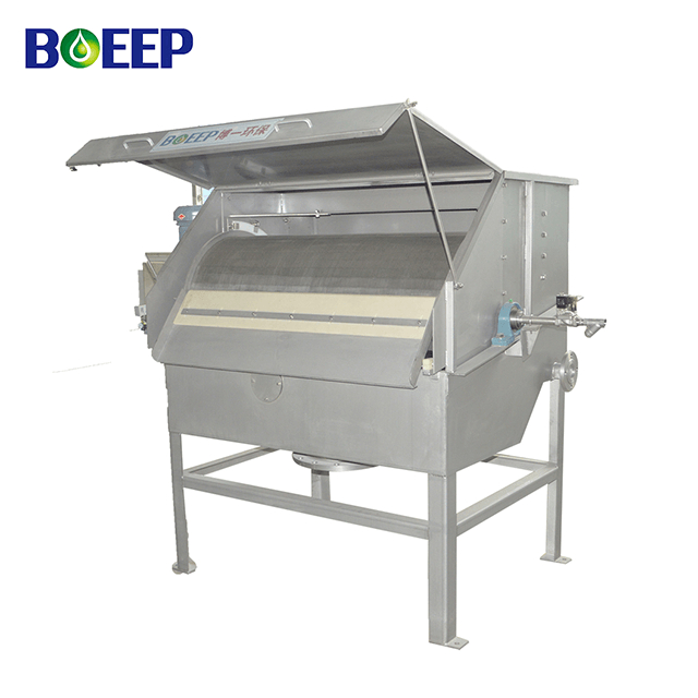 Pantalla de tambor rotativo alimentado con atenally